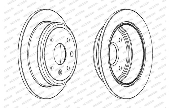 Brake Disc PREMIER DDF1606 Ferodo, Image 2