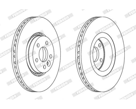 Brake Disc PREMIER DDF1607C-1 Ferodo, Image 2
