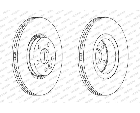 Brake Disc PREMIER DDF1607C-1 Ferodo, Image 2