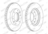 Brake Disc PREMIER DDF1612C Ferodo