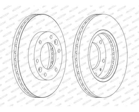 Brake Disc PREMIER DDF1612C Ferodo