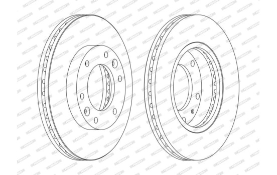Brake Disc PREMIER DDF1612C Ferodo