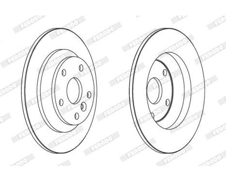 Brake Disc PREMIER DDF1616 Ferodo, Image 2