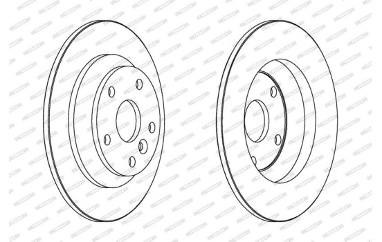 Brake Disc PREMIER DDF1616 Ferodo, Image 2