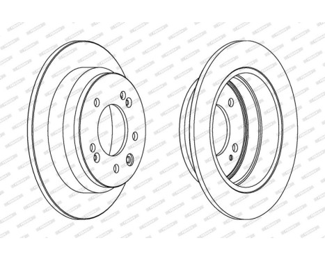 Brake Disc PREMIER DDF1618 Ferodo, Image 2