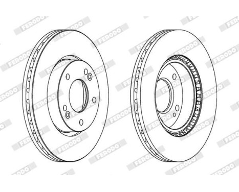 Brake Disc PREMIER DDF1619C Ferodo