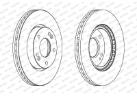 Brake Disc PREMIER DDF1619C Ferodo