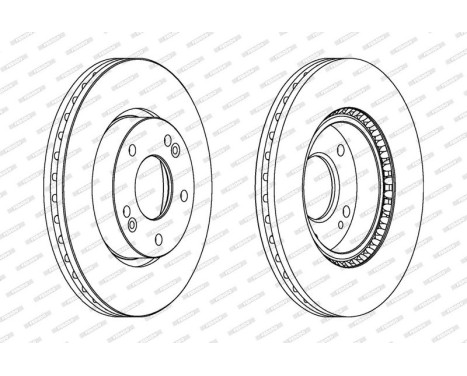 Brake Disc PREMIER DDF1619C Ferodo