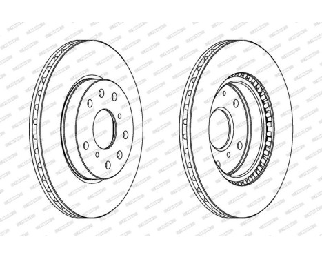 Brake Disc PREMIER DDF1620 Ferodo, Image 2