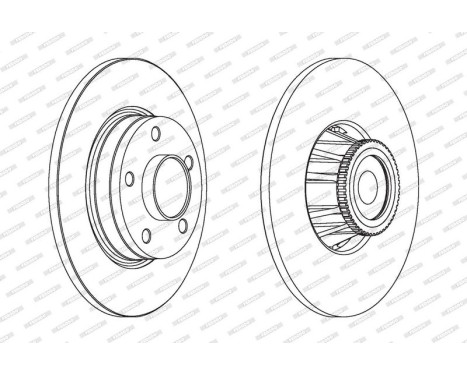 Brake Disc PREMIER DDF1623-1 Ferodo, Image 2