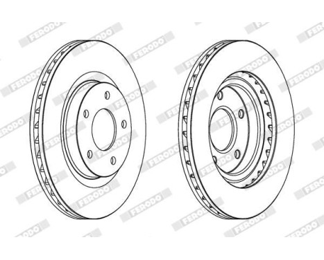Brake Disc PREMIER DDF1624 Ferodo, Image 2
