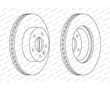 Brake Disc PREMIER DDF1625 Ferodo