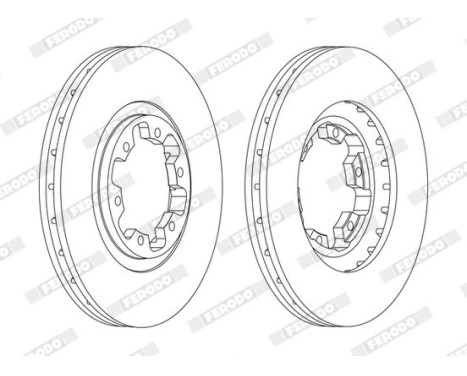 Brake Disc PREMIER DDF1626C Ferodo