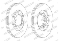 Brake Disc PREMIER DDF1626C Ferodo