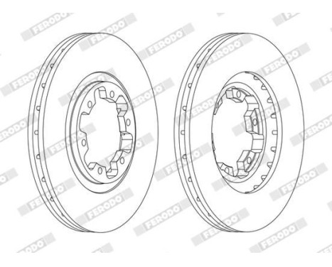 Brake Disc PREMIER DDF1626C Ferodo