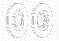 Brake Disc PREMIER DDF1626C Ferodo