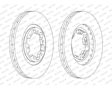 Brake Disc PREMIER DDF1626C Ferodo