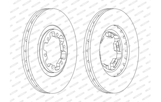 Brake Disc PREMIER DDF1626C Ferodo