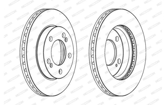 Brake Disc PREMIER DDF1627 Ferodo, Image 2