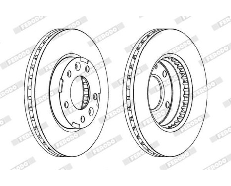 Brake Disc PREMIER DDF1629 Ferodo, Image 2