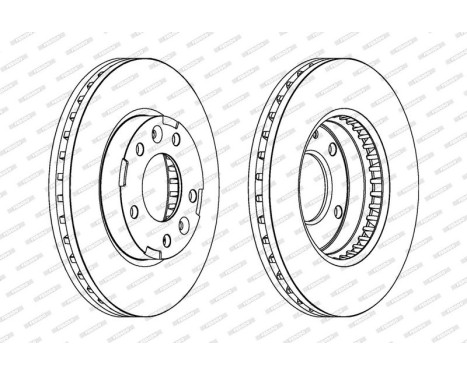 Brake Disc PREMIER DDF1629 Ferodo, Image 2