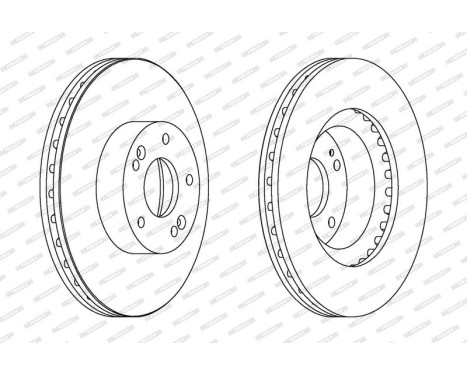Brake Disc PREMIER DDF1630 Ferodo, Image 2