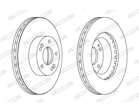 Brake Disc PREMIER DDF1630C Ferodo