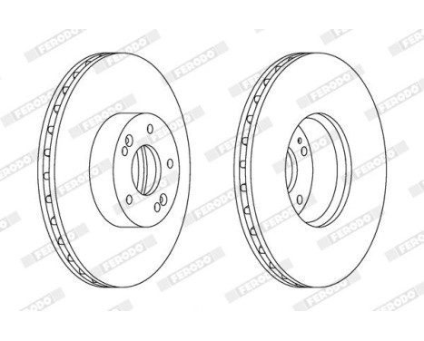 Brake Disc PREMIER DDF1631C-1 Ferodo, Image 2