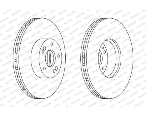 Brake Disc PREMIER DDF1631C-1 Ferodo, Image 2
