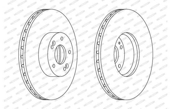 Brake Disc PREMIER DDF1631C-1 Ferodo, Image 2