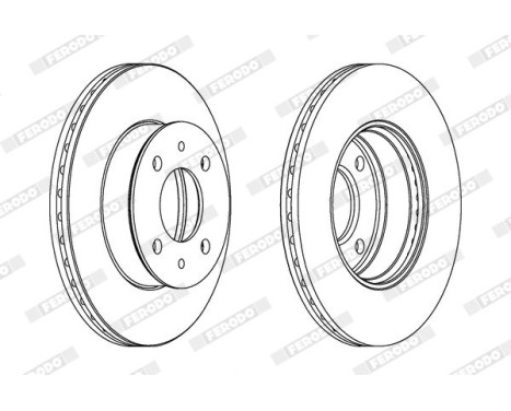 Brake Disc PREMIER DDF1632 Ferodo, Image 2