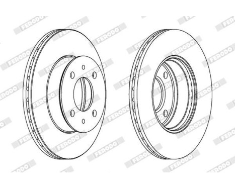 Brake Disc PREMIER DDF1632 Ferodo, Image 2