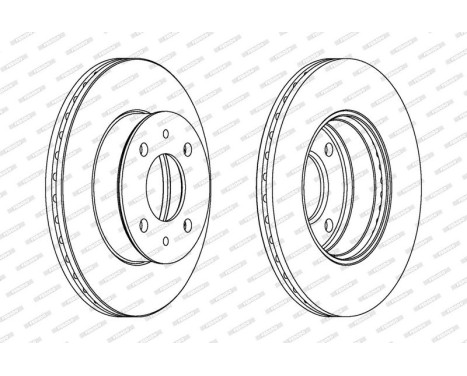 Brake Disc PREMIER DDF1632 Ferodo, Image 2