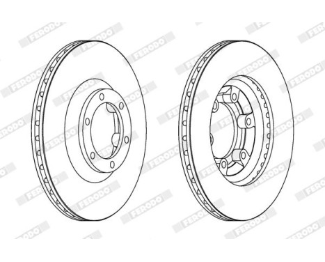 Brake Disc PREMIER DDF1633 Ferodo
