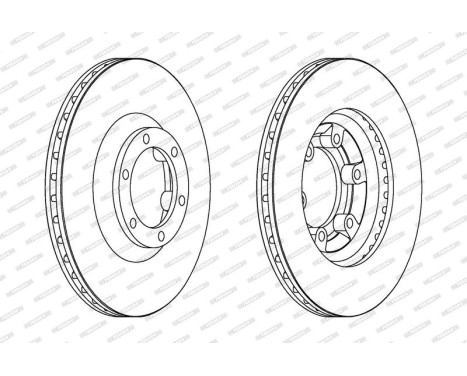 Brake Disc PREMIER DDF1633 Ferodo