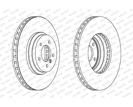Brake Disc PREMIER DDF1634C-1 Ferodo, Image 2
