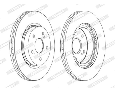 Brake Disc PREMIER DDF1635C Ferodo