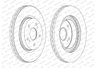 Brake Disc PREMIER DDF1635C Ferodo