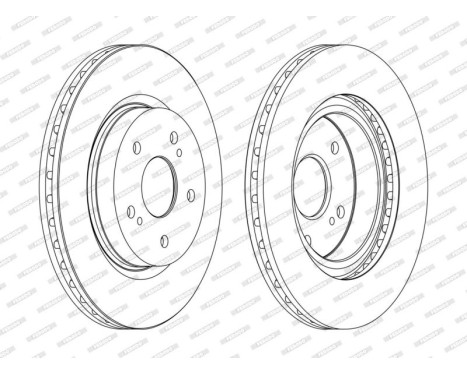 Brake Disc PREMIER DDF1635C Ferodo