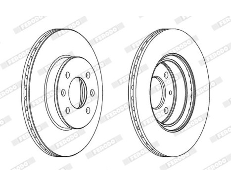 Brake Disc PREMIER DDF1636C Ferodo