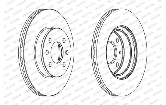 Brake Disc PREMIER DDF1636C Ferodo