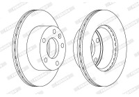Brake Disc PREMIER DDF1640 Ferodo
