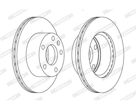 Brake Disc PREMIER DDF1640 Ferodo