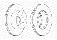 Brake Disc PREMIER DDF1640 Ferodo