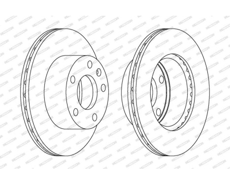 Brake Disc PREMIER DDF1640 Ferodo