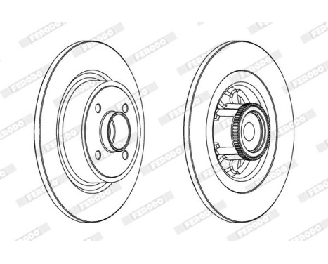 Brake Disc PREMIER DDF1641-1 Ferodo, Image 2