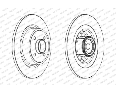 Brake Disc PREMIER DDF1641-1 Ferodo, Image 2