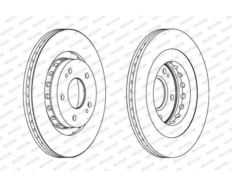 Brake Disc PREMIER DDF1642 Ferodo, Image 2