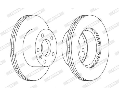 Brake Disc PREMIER DDF1643 Ferodo, Image 2