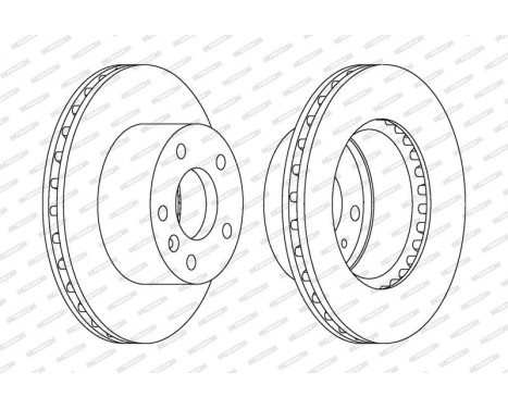 Brake Disc PREMIER DDF1643 Ferodo, Image 2
